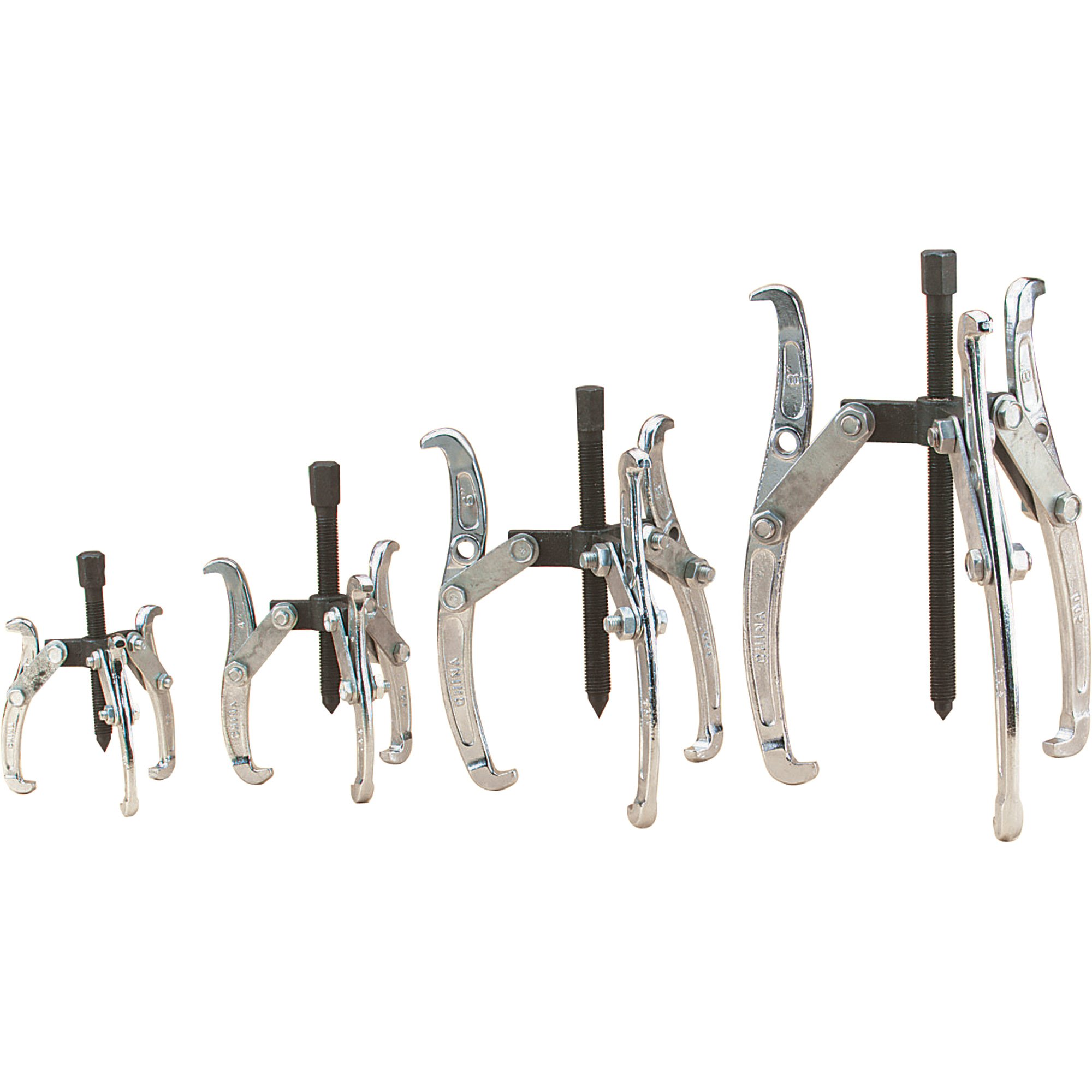 Northern Industrial 3 Jaw Gear Pullers — 4-Pc. Set